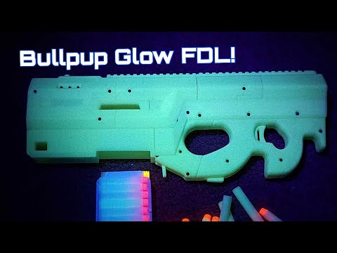 Nerf Mod: Glow In The Dark BULLPUP FDL-3 Modification