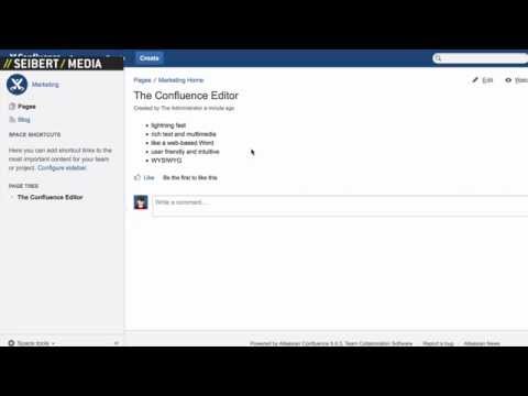 Confluence-Demo: Seiten teilen