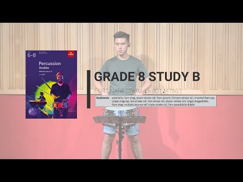 ABRSM Percussion 2020 - G8 Snare Drum Study B