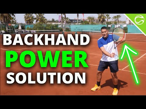 One-Handed Backhand POWER Solution - Tennis Backhand Lesson