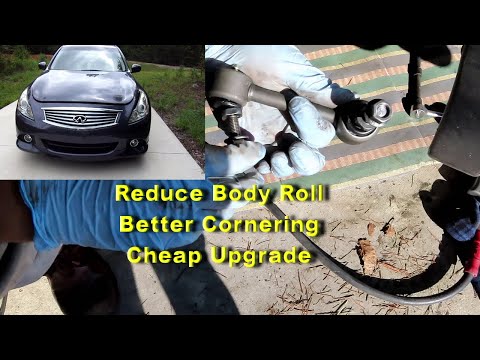 G37 Rear Sway Bar End Link Upgrade Install Infiniti Nissan