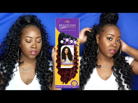 $30 virgin hair dupe? Outre Brazilian boutique purple...