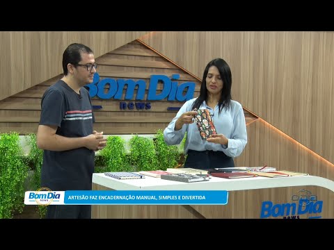 Artesão faz encadernação manual, simples e criativa 24 04 2023