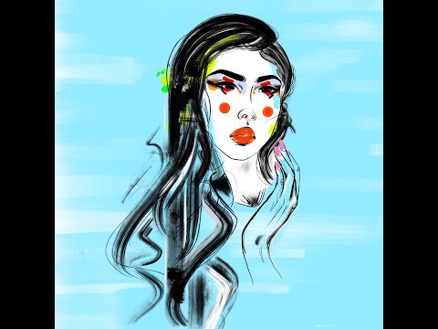 [4K][ProCreate5x][iPadPro 12.9" ][Michiru][Music by Monday Michiru Akiyoshi (秋吉みちる) – Mangetsu 1991]