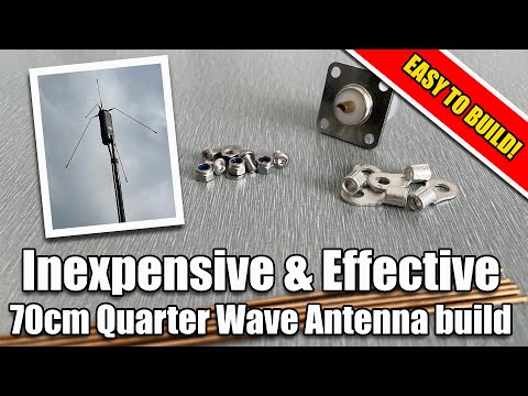 70cm Quarter Wave Antenna | Great for portable use | Ham Radio | Easy to build!