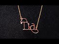 Wire Name Necklace Caraa Membuat Liontin Nama Tia Dari Kawat