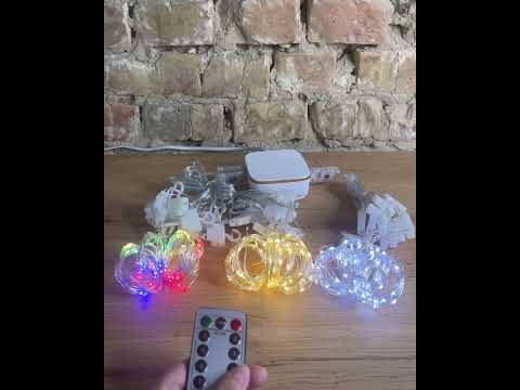 Гирлянда новогодняя  штора роса 200 LED 2,5*2м от USB холодный белый