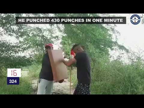 MOST PUNCHES IN ONE MINUTE