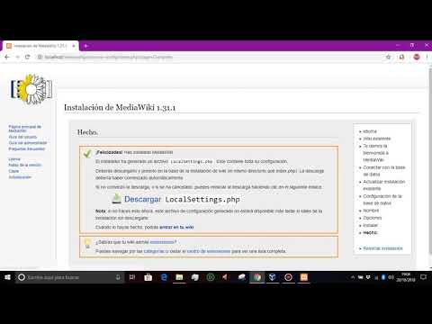 Instalación De Mediawiki