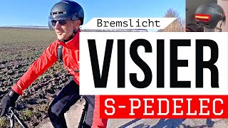 Ein sicherer Helm mit Visier | Bremslicht | SOS , auch für S-Pedelecs mit 45km/h : Livall L23