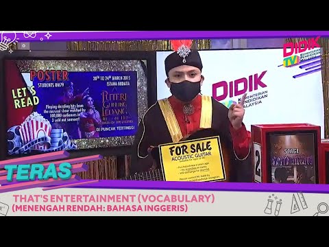 Teras (2021) | Menengah Rendah: Bahasa Inggeris - That's Entertainment (Vocabulary)