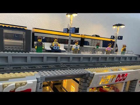 Hot Dog Laden Im Bahnhof | Bahnsteig | Folge 127 LEGO® Klemmbaustein Stadt Baustein