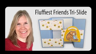 Fluffiest Friends Tri-Slide Fold Card