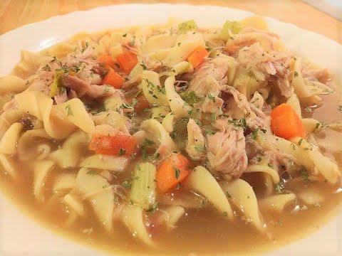 Chicken Noodle Soup with Onion Soup Mix 👨‍🍳🍗🥘🧅🐔