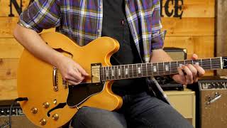 Video thumbnail for Gibson ES 335 2018 Traditional Dark Vintage Natural by Peach Guitars