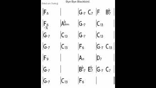 Bye Bye Blackbird Backing Track