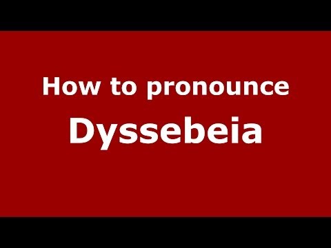 How to pronounce Dyssebeia (Greek/Greece) - PronounceNames.com