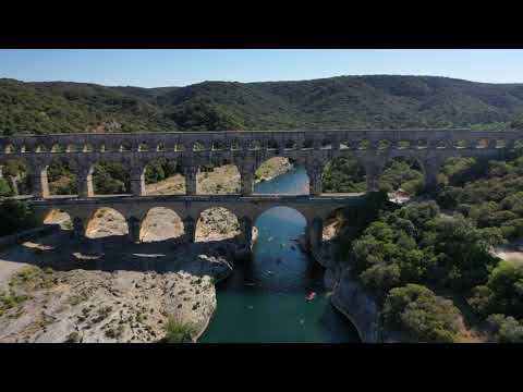 Pont du Gard(49m)| by Drone | France