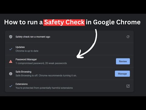 Chrome Settings Safetycheck
