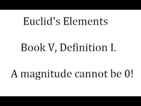 Euclid's Elements : Book 5 Definition 1