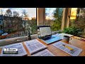 2 HOUR STUDY WITH ME on A RAINY DAY | Background noise, 10-min Break, No music, Study with Merve