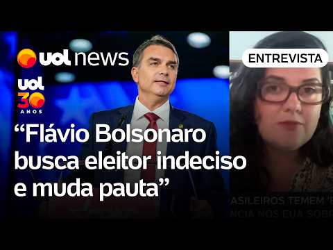 Flávio Bolsonaro muda pauta em busca de eleitor indeciso, diz professora