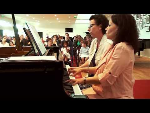 Sérénade de Franz Schubert pour 4 mains - Myriam Gaudin et Natalia Xavier (Atelier FortePiano)