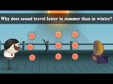 Why does sound travel faster in summer than in winter? | #aumsum #kids #science #education #children