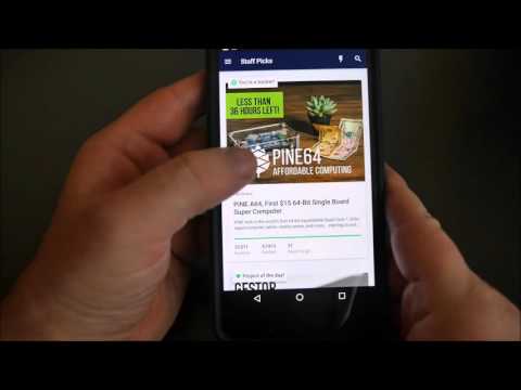 Kickstarter Android App REVIEW
