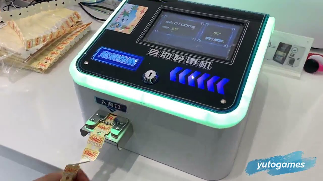 Card Management System BAR TOP TICKET EATER For Amusement Park Game Room