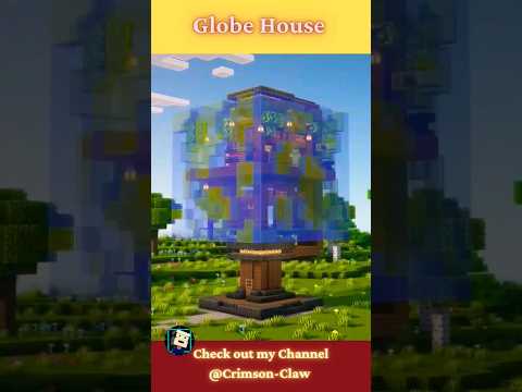 Crimson Claw - Globe House Minecraft 1.20 🌍#crimsonclaw #shorts #shortsvideo #minecraft #minecraftbuild #asmr