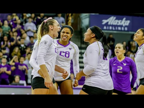 Volleyball: Courtney Schwan, Tia Scambray hit milestones as Washington women's volleyball downs USC