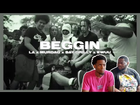 THEY KILLED THIS SAMPLE | Say Drilly X Murda G X La X Ewuu - Begging (official video) | REACTION