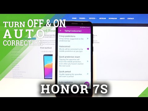How to Turn On or Off Auto Correction in Honor 7S?