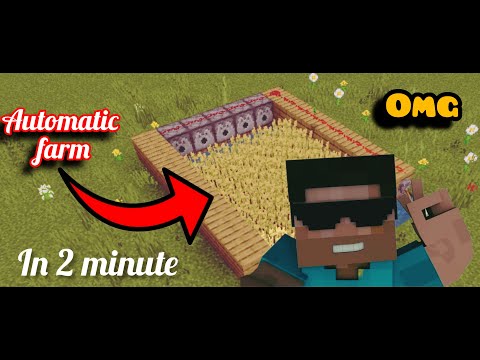 Unlimited items in Minecraft automatic farm! #minecraft