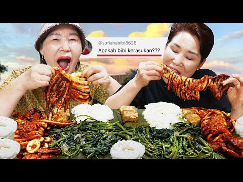 It's just water spinach, but the Korean mom shouted "AWESOME" 100 times! 🤣🤣