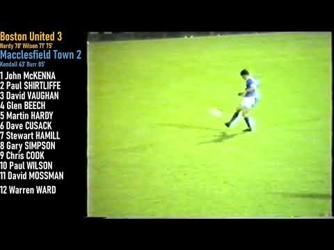 Archives - Boston United 3-2 Macclesfield Town (August 1988)