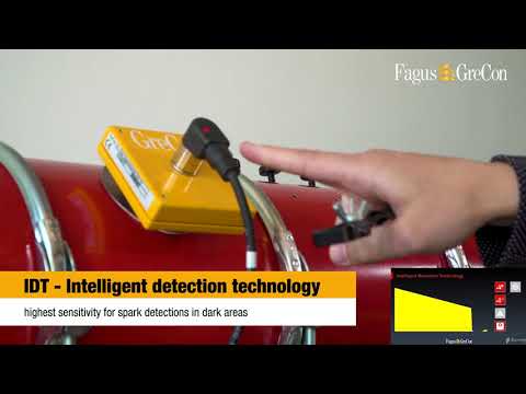 GreCon Spark Detector DLD 1/9 – Difference between dangerous sparks and harmless ambient light