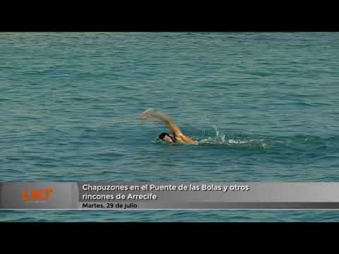 Chapuzones en el Puente de Las Bolas y otros rincones de baño en Arrecife