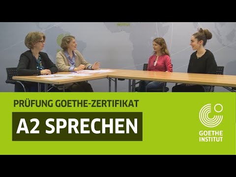 Goethe-Zertifikat A2 Deutschprüfung – Sprechen | German A2 Oral exam