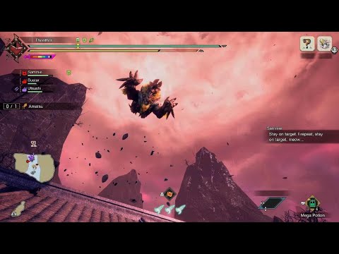 Monster Hunter Rise - Amatsu vs. Apex Zinogre