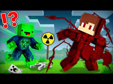 CARNAGE Speedrunner vs RADIOACTIVE Hunter in Minecraft - Maizen JJ and Mikey