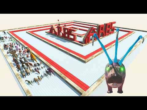 ESCAPE FROM ALIEN HIPPOPOTAMUS - LAST SURVIVOR - ARBS - Animal Revolt Battle Simulator