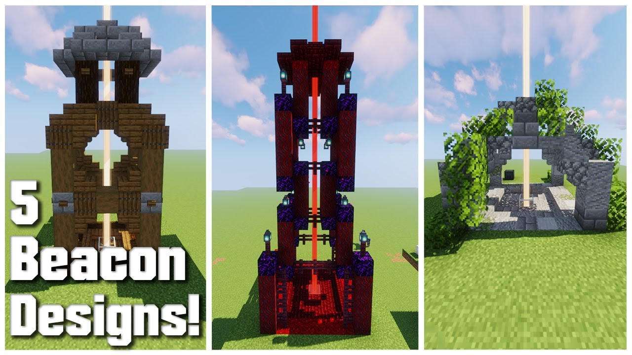 Minecraft: 5 Beacon Designs and How to Build Them!