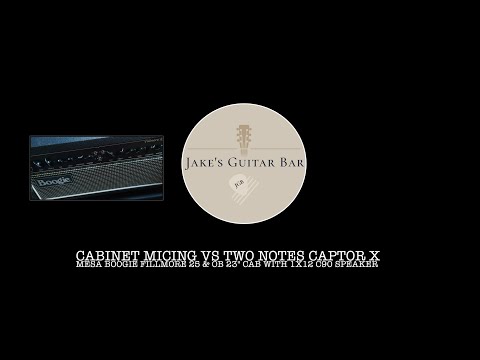 Mesa Boogie Fillmore 25 Clean Mode Miked Cabinet  vs Two notes Cabinet