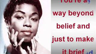 Sarah Vaughan - You're My Everything.wmv