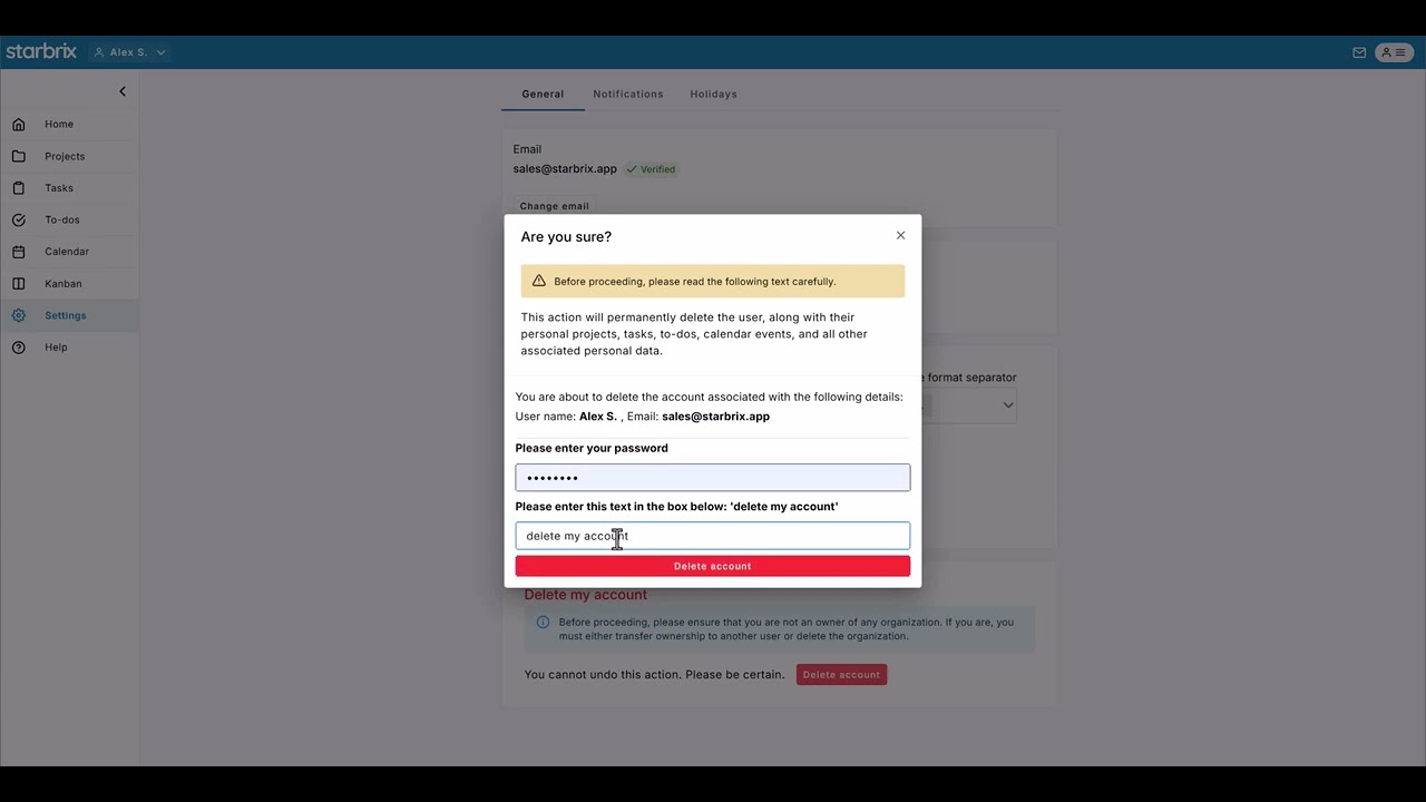 How to Delete Your User Account