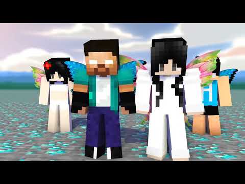 MONSTER SCHOOL:HERO TONIGHT BUTTERFLY HEROBRINE AND SADAKO FAMILY - MINECRAFT ANIMATION
