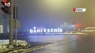 Düzce Sis Altında Kaldı Görüş Mesafesi 10 Metreye Düştü