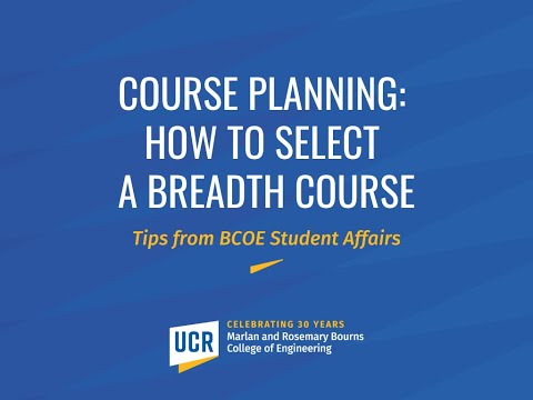 Ucr Breadth Courses